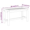 Garden Bench 80x35x45 cm Solid Wood Acacia