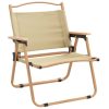 Camping Chairs 2 pcs Beige 54x43x59 cm Oxford Fabric