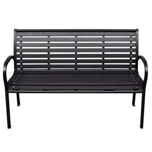 Garden Bench 116 cm Steel and WPC