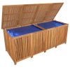 Garden Storage Box 200x80x75 cm Solid Wood Acacia