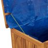 Garden Storage Box with Wheels 60x50x58 cm Solid Wood Acacia