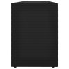 Garden Storage Cabinet Black 198×55.5×80 cm Poly Rattan