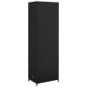 Garden Storage Cabinet Black 59x40x180 cm Poly Rattan