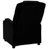 Massage Reclining Chair Black Faux Leather