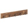 Hall Hanger with 5 Hooks 100×2.5×15 cm Solid Reclaimed Wood