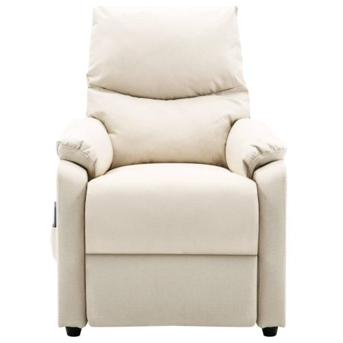 Massage Recliner Cream Fabric