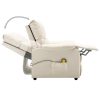 Massage Recliner Cream Fabric