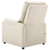 Massage Recliner Cream Fabric