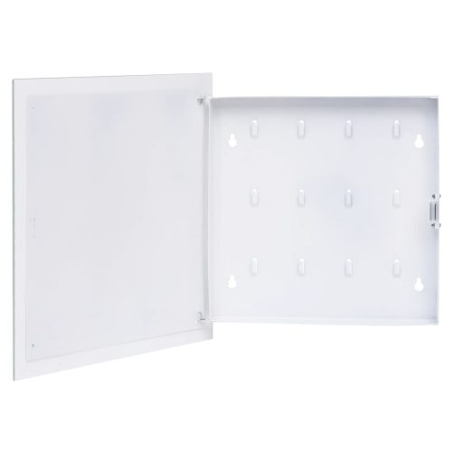 Key Box with Magnetic Board White 35x35x5.5 cm