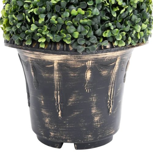 Artificial Boxwood Spiral Plant with Pot Green 117 cm