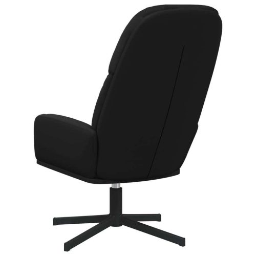 Relaxing Chair Black Faux Leather