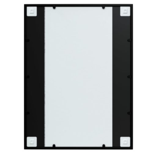 Wall Mirror Black 80×60 cm Metal