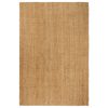 Rug Rectangular Natural 80×160 cm Jute