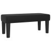 Bench Black 70x30x30 cm Faux Leather