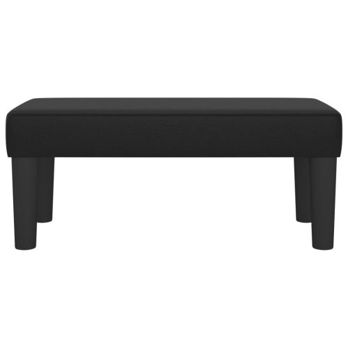 Bench Black 70x30x30 cm Faux Leather