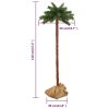 Artificial Palm Tree with LEDs 120 cm