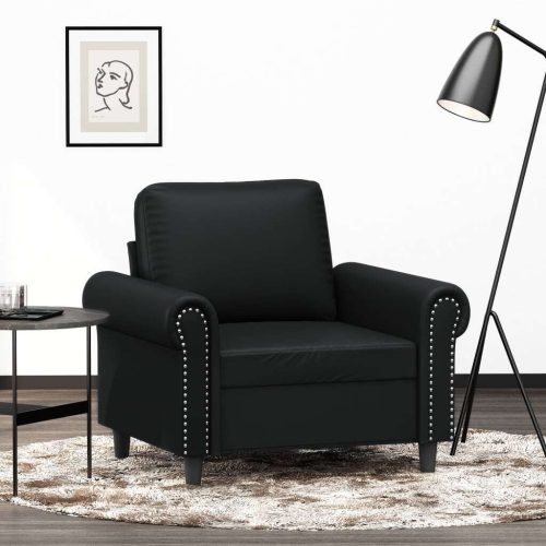 Anderson Sofa Chair Black 60 cm Faux Leather