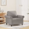 Bonhill Sofa Chair Light Grey 60 cm Fabric