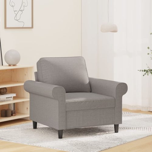 Bonhill Sofa Chair Light Grey 60 cm Fabric