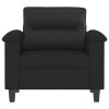 Wentzville Sofa Chair Black 60 cm Faux Leather