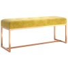 Bench Mustard Yellow 110x36x45 cm Velvet