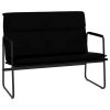 Bench Black 100x64x80 cm Faux Leather