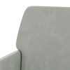 Bench Light Grey 108x79x79 cm Velvet