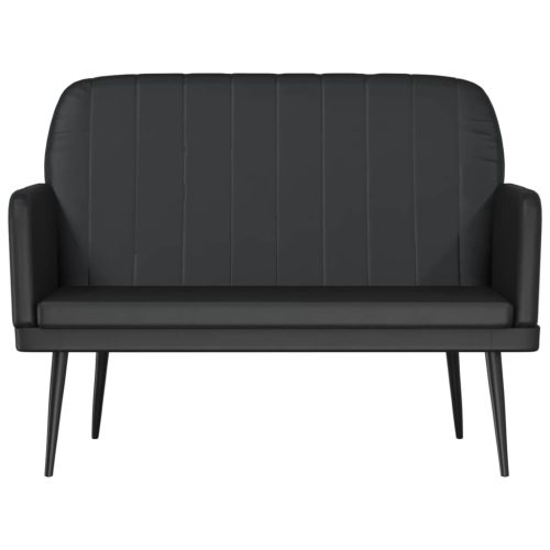 Bench Black 107x80x81 cm Faux Leather