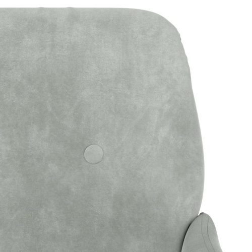 Bench Light Grey 108x79x79 cm Velvet