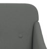Armchair Dark Grey 63x76x80 cm Fabric