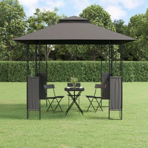 Gazebo with Roof Anthracite Steel