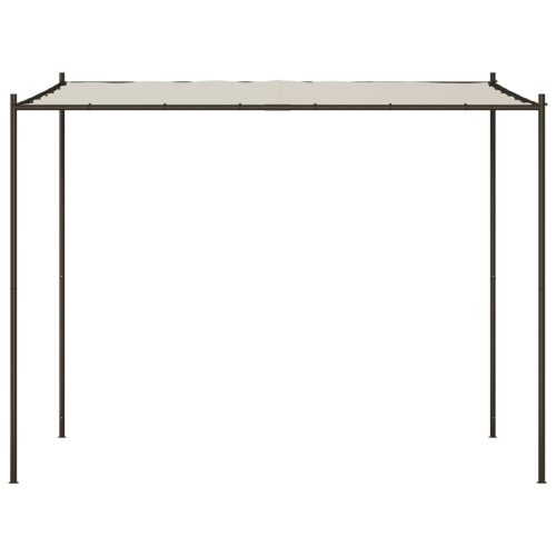 Gazebo White 3×3 m 180 g/m² Fabric and Steel