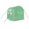 Greenhouse with Steel Frame Green 4 m² 2x2x2 m