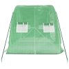 Greenhouse with Steel Frame Green 10 m² 5x2x2.3 m