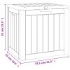 Garden Storage Box Light Brown 55.5x43x53 cm Polypropylene