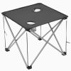 Camping Table and Chair Set 3 Pieces Grey