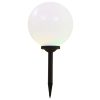 Outdoor Solar Lamps 2 pcs LED Spherical 30 cm RGB