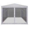 Party Tent with 4 Mesh Sidewalls 3×3 m