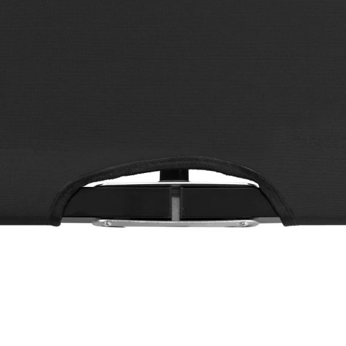 Two Person Folding Sun Lounger Black Steel