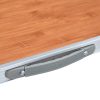Foldable Camping Table with Metal Frame 80×60 cm
