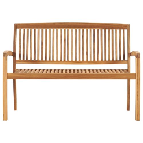 2-Seater Stacking Garden Bench Solid Teak Wood