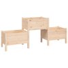 Planter 178.5x44x75 cm Solid Wood Pine