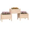Planter 178.5x44x75 cm Solid Wood Pine