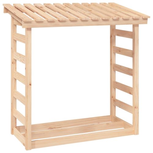 Firewood Rack Solid Wood Pine