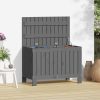 Garden Storage Box Grey 76×42.5×54 cm Solid Wood Pine