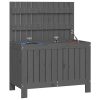 Garden Storage Box Grey 76×42.5×54 cm Solid Wood Pine