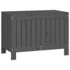 Garden Storage Box Grey 76×42.5×54 cm Solid Wood Pine
