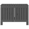 Garden Storage Box Grey 76×42.5×54 cm Solid Wood Pine
