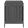 Garden Storage Box Grey 76×42.5×54 cm Solid Wood Pine