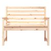 Garden Bench 109x48x91.5 cm Solid Wood Pine
